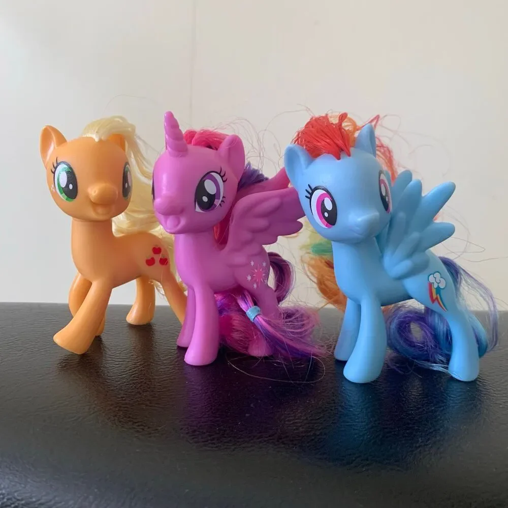 My Little Pony lot of 6 pinkie pie rarity rainbow dash minty apple dash